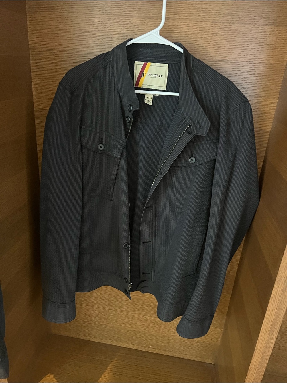 PINK Victoria's Secret Mystery Black Lightweight Shirt Jacket